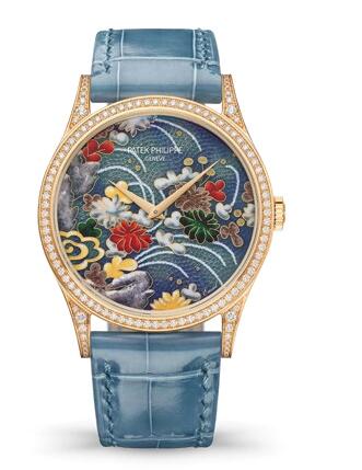 Replica Watch Patek Philippe 5077/100R-057 Calatrava 5077 Kimonos with Floral Patterns